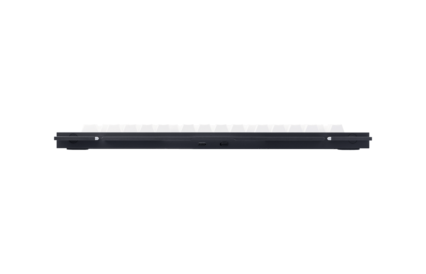 slate75 Black Aluminium with White Keycaps
