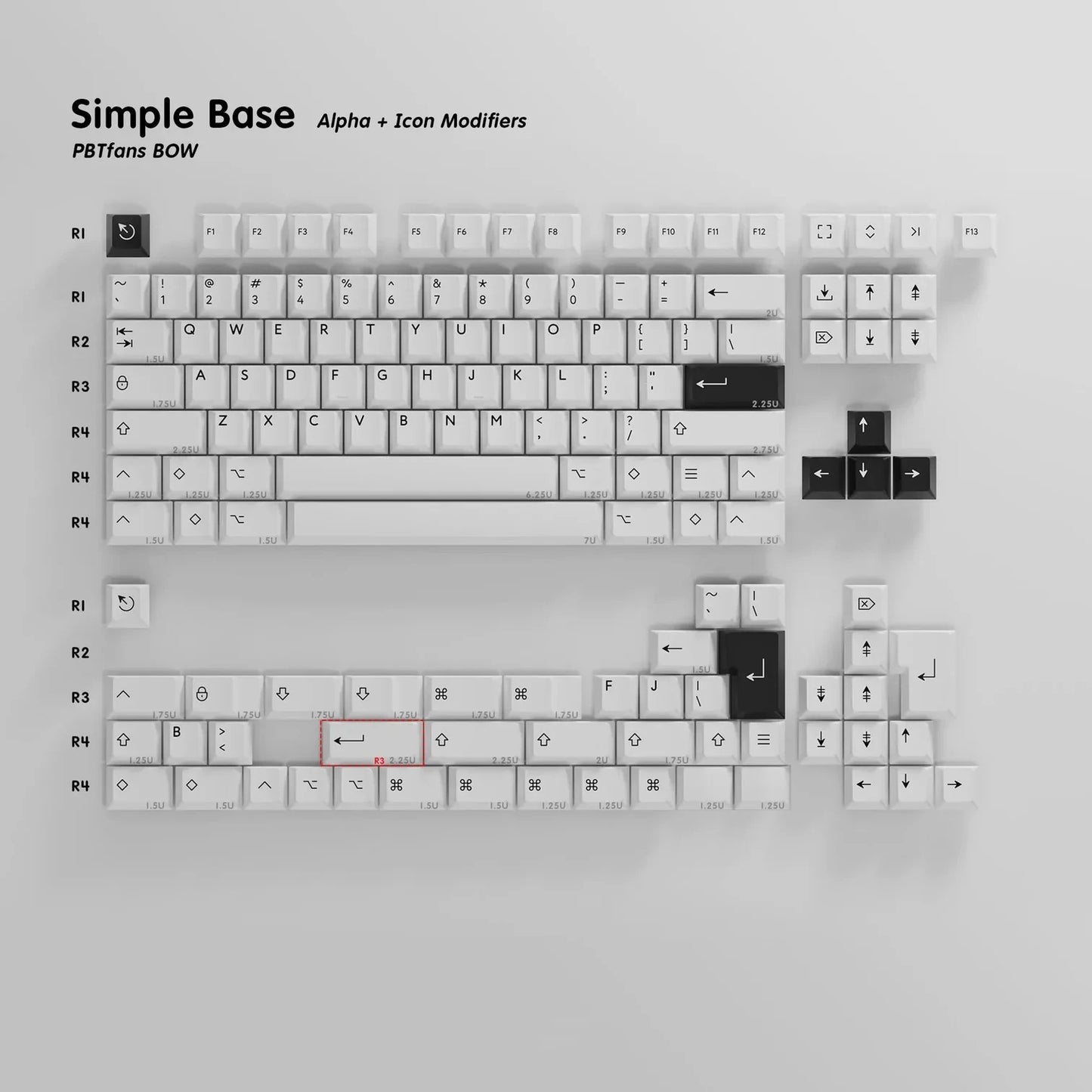 PBTfans BOW keycaps
