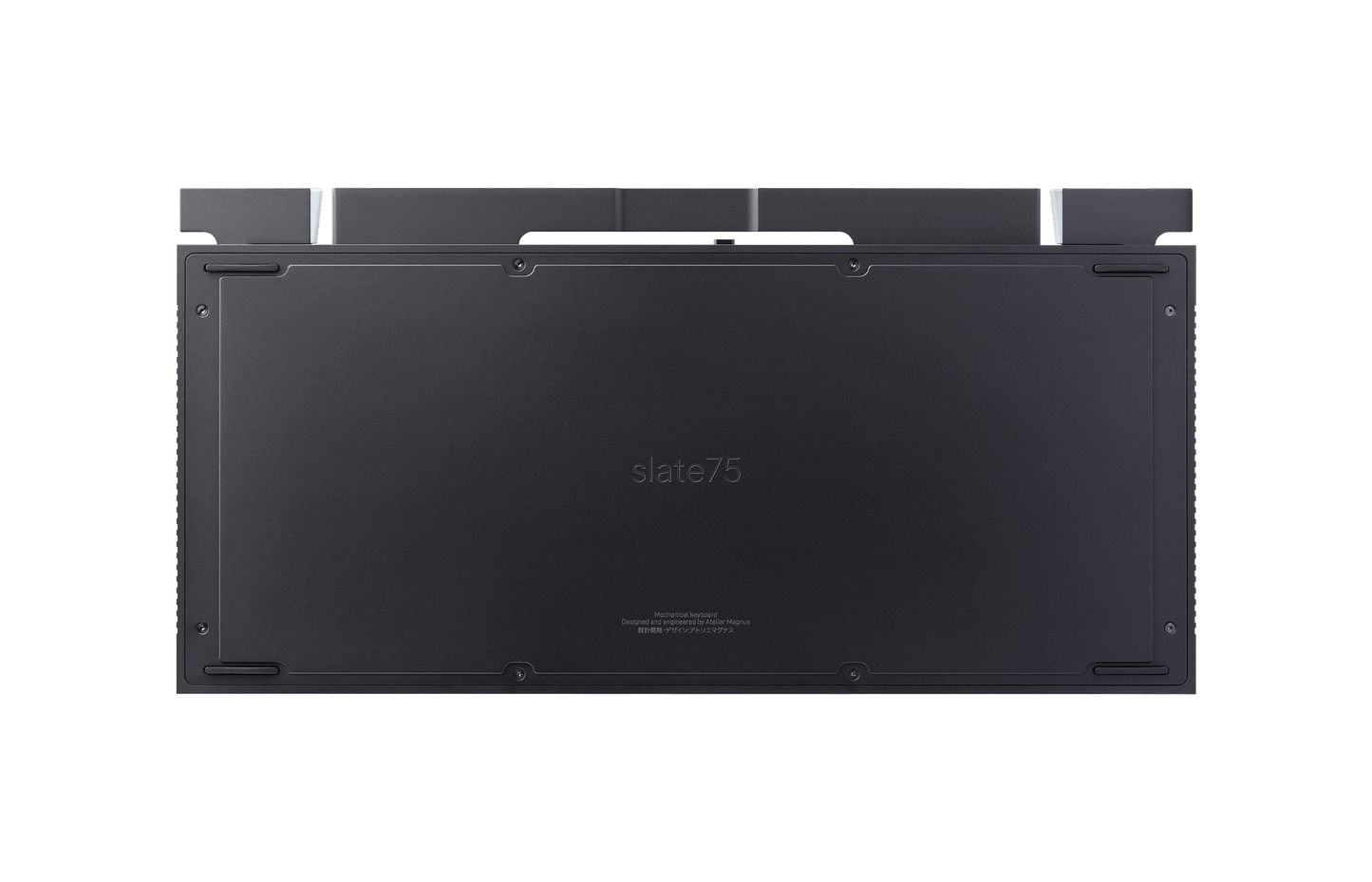slate75 Black Aluminium with Black Keycaps
