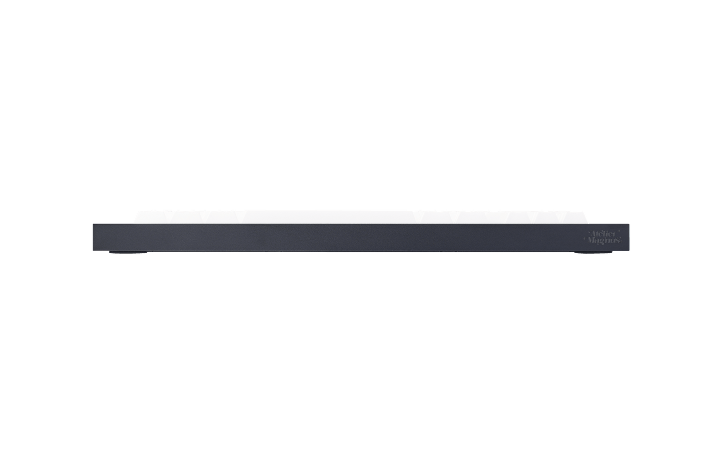 slate75 Black Aluminium with White Keycaps