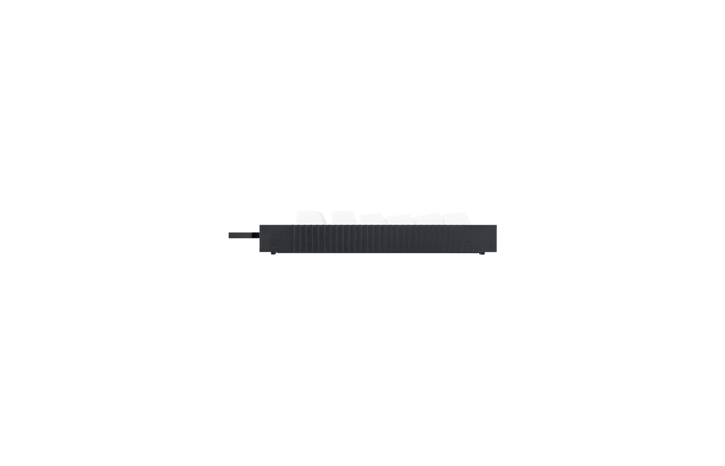 slate75 Black Aluminium with White Keycaps