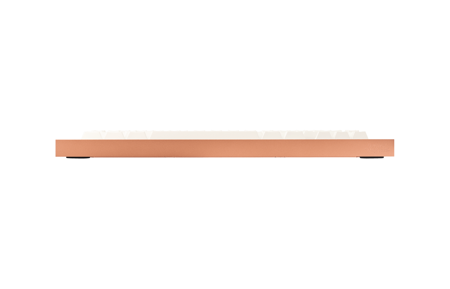 slate75 Copper with White Keycaps